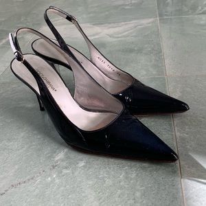 Authentic Dolce Gabbana Navy Sling Back heels